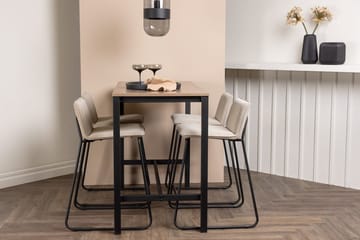 Rektangulär matgrupp Venture Home Beige Valnöt 4st - Møbler - Borde