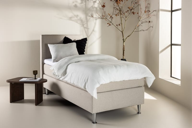 Toledo Sengpakke Kontinentalseng 90x200 cm - Beige - Møbler - Senge - Komplet sengepakke