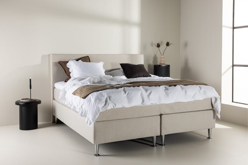 Toledo Sengpakke Kontinentalseng 180x200 cm - Beige - Møbler - Senge - Komplet sengepakke