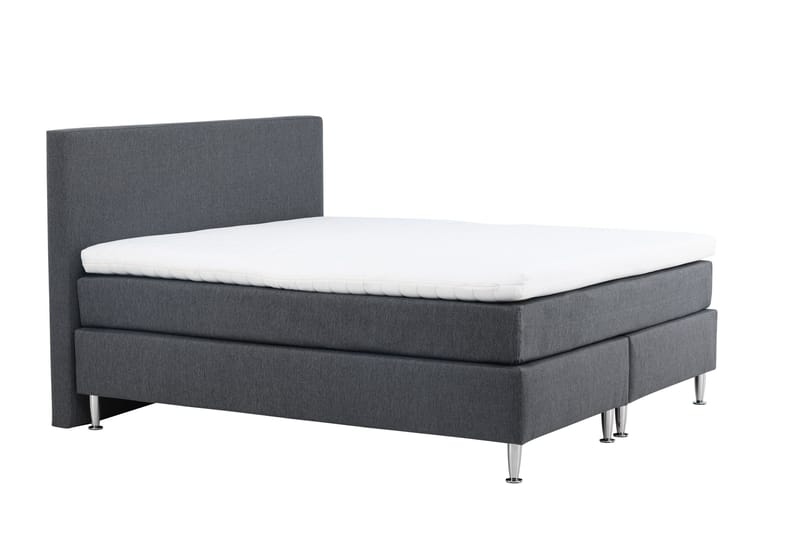 Toledo Sengpakke Kontinentalseng 180x200 cm - Mørkegrå - Møbler - Senge - Komplet sengepakke