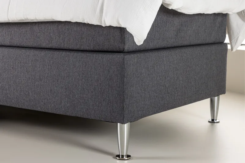 Toledo Sengpakke Kontinentalseng 90x200 cm - Mørkegrå - Møbler - Senge - Komplet sengepakke