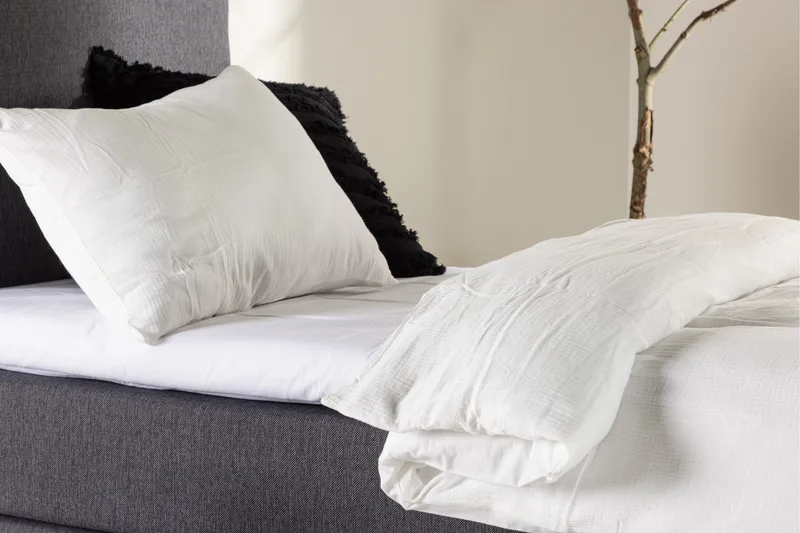 Toledo Sengpakke Kontinentalseng 90x200 cm - Mørkegrå - Møbler - Senge - Komplet sengepakke