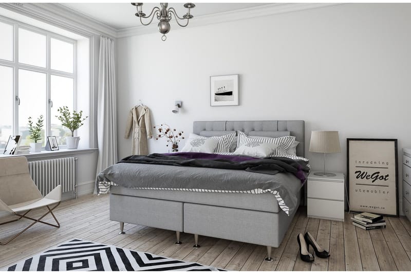 Superior Lux 5 Zone 160x200 cm Lysegrå, undefined