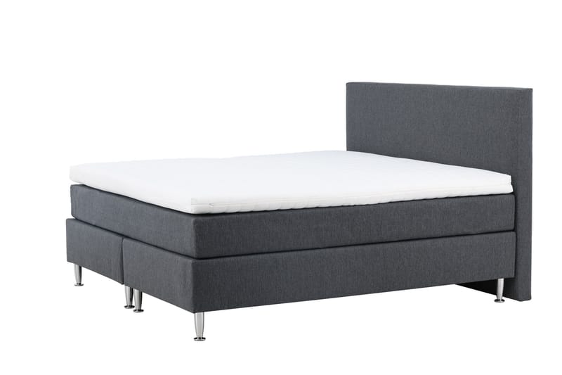 Toledo Sengpakke Kontinentalseng 180x200 cm - Mørkegrå - Møbler - Senge - Komplet sengepakke