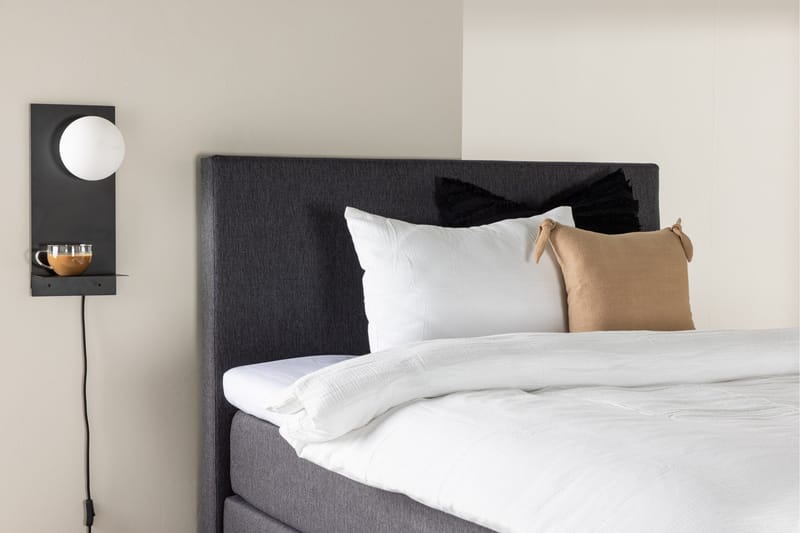 Toledo Sengpakke Kontinentalseng 120x200 cm - Mørkegrå - Møbler - Senge - Komplet sengepakke