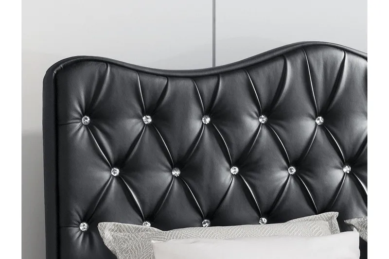 Aalbu Sengeramme 160x200 cm - Sort - Møbler - Senge - Sengeramme & sengestel