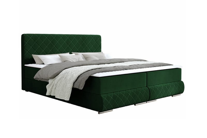Abbeyfield Sengeramme 160x200 cm - Mørkegrøn - Sengeramme & sengestel