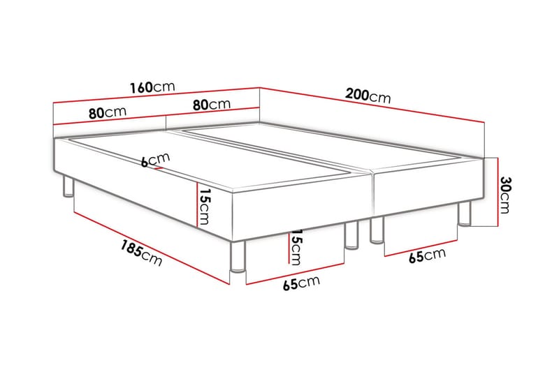 Adeliza kontinentalseng 160x200 cm - Grøn - Møbler - Senge - Komplet sengepakke