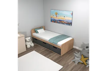 Akser Sengestel 91x194 cm - Brun - Møbler - Senge - Sengeramme & sengestel