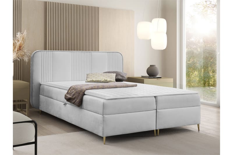 Alani Sengespakke Kontinentalseng 120x200 cm - Grå - Møbler - Senge - Komplet sengepakke