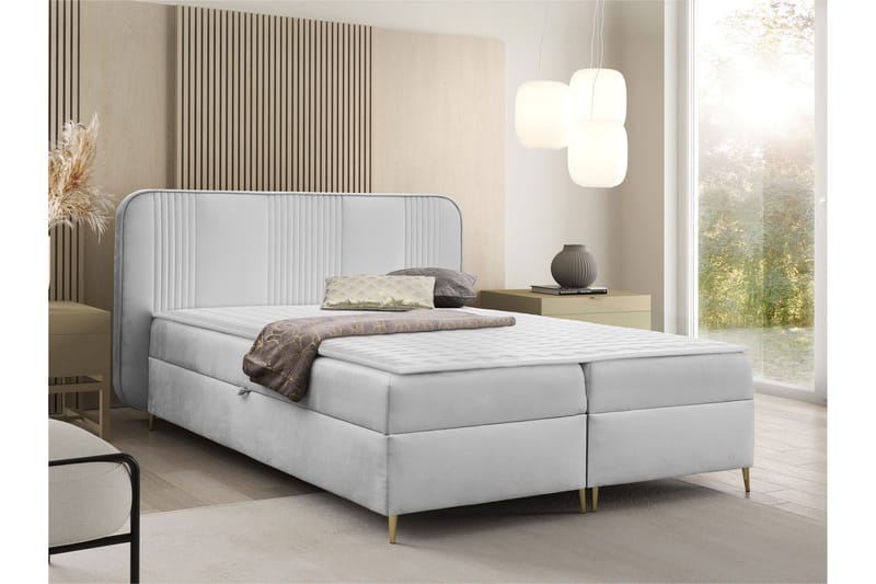 Alani Sengespakke Kontinentalseng 120x200 cm - Grå - Møbler - Senge - Komplet sengepakke