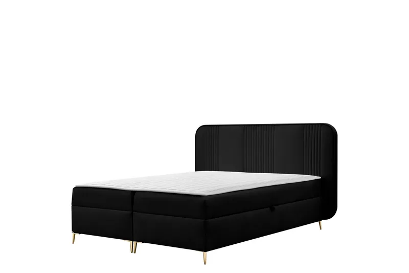 Alani Sengespakke Kontinentalseng 160x200 cm - Sort - Møbler - Senge - Komplet sengepakke