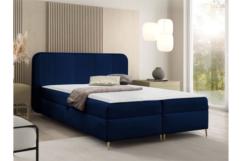 Alani Sengespakke Kontinentalseng 180x200 cm - Blå - Møbler - Senge - Komplet sengepakke