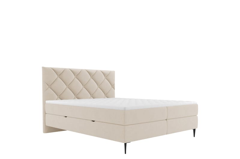Alasia Sengespakke Kontinentalseng 160x200 cm - Beige - Møbler - Senge - Komplet sengepakke