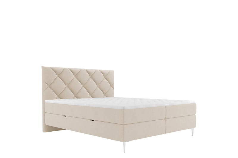 Alasia Sengespakke Kontinentalseng 160x200 cm - Beige - Møbler - Senge - Komplet sengepakke