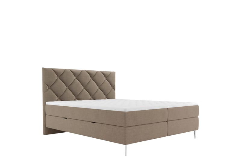 Alasia Sengespakke Kontinentalseng 160x200 cm - Brun - Møbler - Senge - Komplet sengepakke