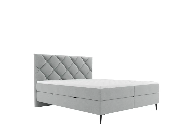 Alasia Sengespakke Kontinentalseng 160x200 cm - Grå - Møbler - Senge - Komplet sengepakke