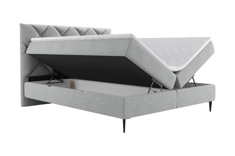 Alasia Sengespakke Kontinentalseng 160x200 cm - Sort - Møbler - Senge - Komplet sengepakke