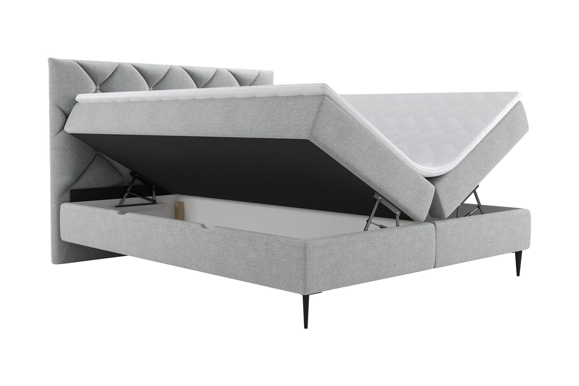 Alasia Sengespakke Kontinentalseng 180x200 cm - Beige - Møbler - Senge - Komplet sengepakke
