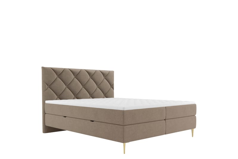 Alasia Sengespakke Kontinentalseng 180x200 cm - Brun - Møbler - Senge - Komplet sengepakke