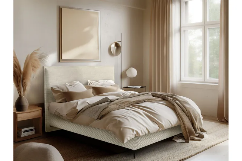 Alaudin Sengeramme 140x200 cm - Beige - Møbler - Senge - Sengeramme & sengestel