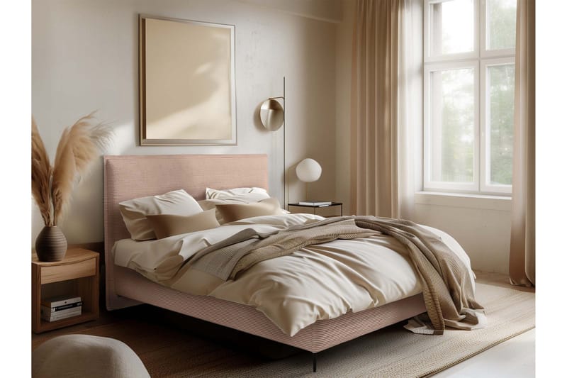 Alaudin Sengeramme 140x200 cm - Rosa - Møbler - Senge - Sengeramme & sengestel