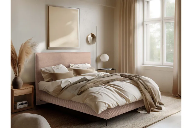 Alaudin Sengeramme 160x200 cm - Rosa - Møbler - Senge - Sengeramme & sengestel