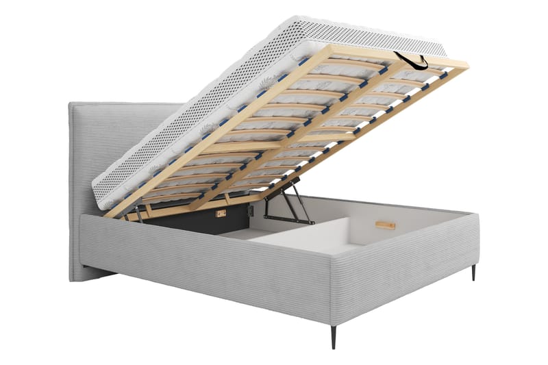 Alaudin Sengeramme 180x200 cm - Grå - Møbler - Senge - Sengeramme & sengestel