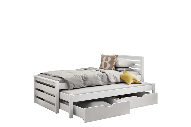 Alderamin Sengeramme 80x180 cm, Hvid