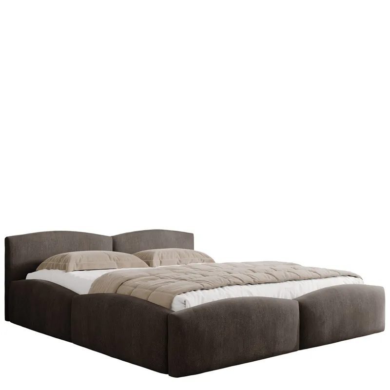 Aldrosen sengeramme med opbevaring 140x200 cm - brun - Møbler - Senge - Sengeramme & sengestel