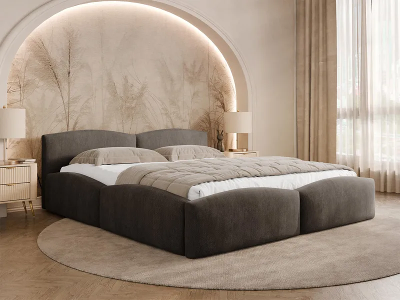 Aldrosen sengeramme med opbevaring 140x200 cm - brun - Møbler - Senge - Sengeramme & sengestel