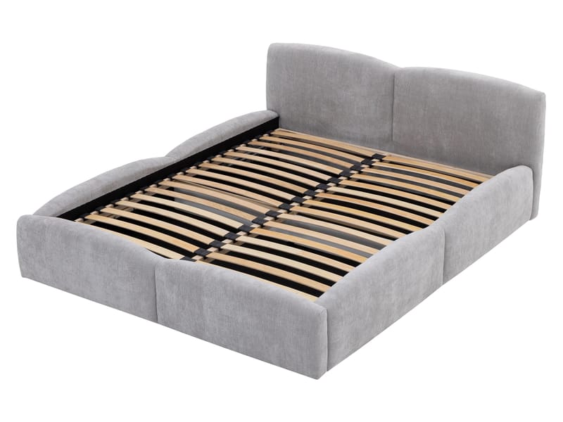 Aldrosen sengeramme med opbevaring 140x200 cm - brun - Møbler - Senge - Sengeramme & sengestel