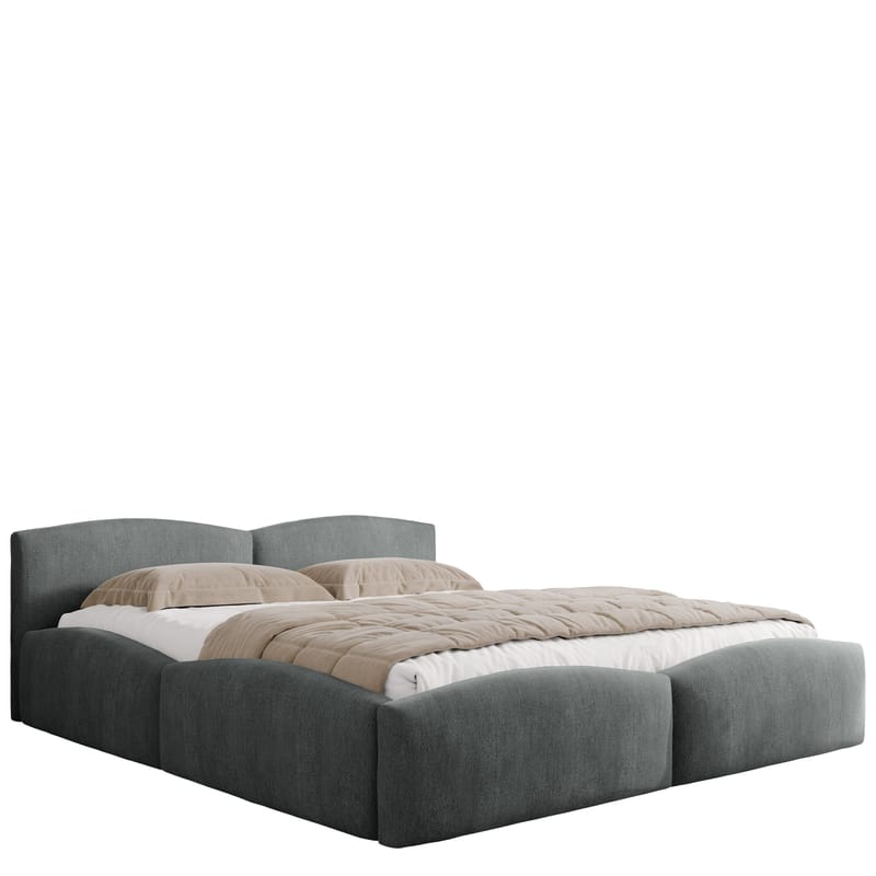 Aldrosen sengeramme med opbevaring 160x200 cm - grå - Møbler - Senge - Sengeramme & sengestel