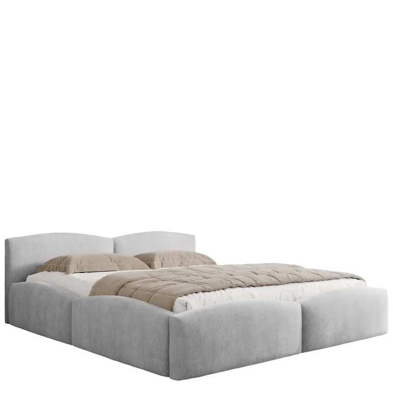 Aldrosen sengeramme med opbevaring 160x200 cm, grå