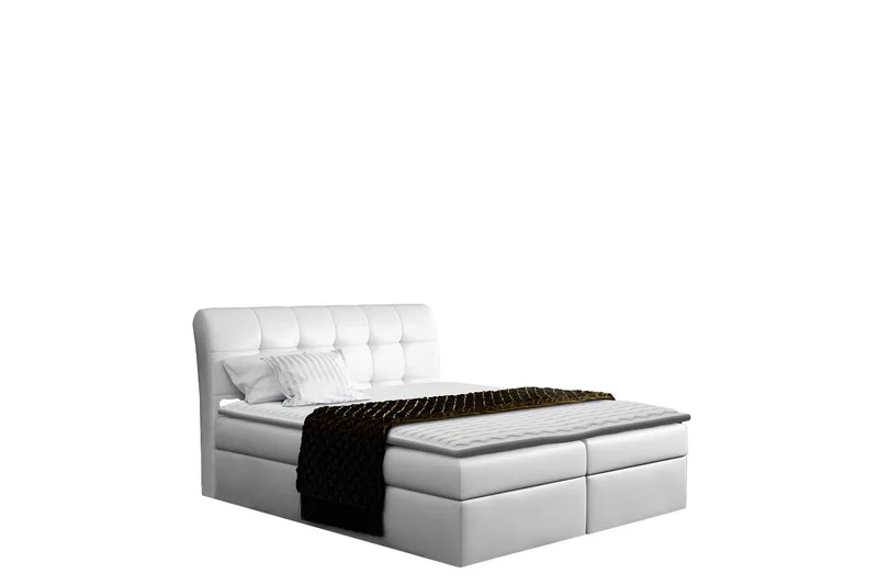 Alvik Sengpakke Kontinentalseng 180x200 cm - Hvid - Møbler - Senge - Komplet sengepakke