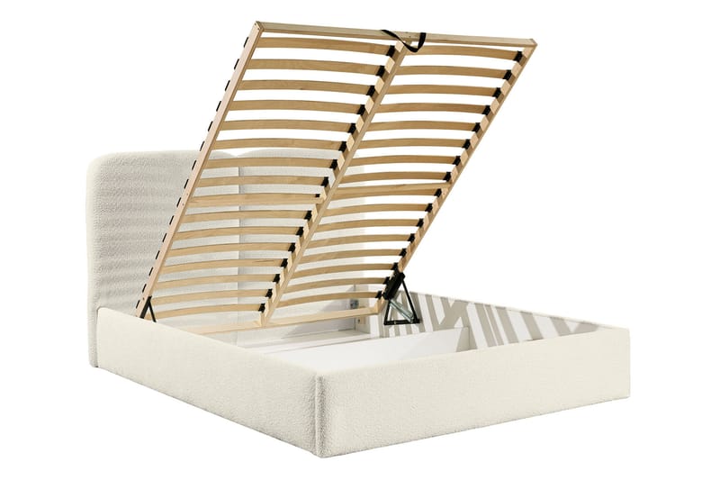 Arondel Opbevaringsseng - Hvid/Grå/Sort - Møbler - Senge - Sengeramme & sengestel