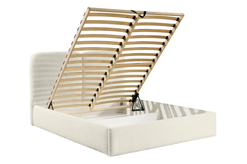 Arondel Opbevaringsseng - Hvid/Grå/Sort - Møbler - Senge - Sengeramme & sengestel