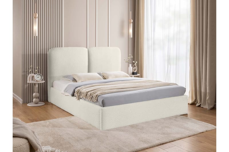 Arondel Opbevaringsseng - Hvid/Grå/Sort - Møbler - Senge - Sengeramme & sengestel