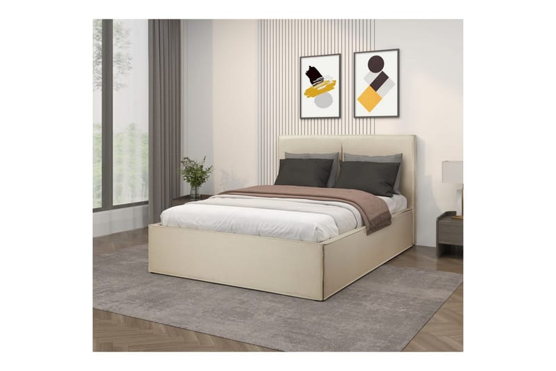 Avignon Sengestel 140x200 cm - Hvid - Møbler - Senge - Sengeramme & sengestel