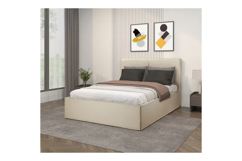 Avignon Sengestel 140x200 cm - Hvid - Møbler - Senge - Sengeramme & sengestel