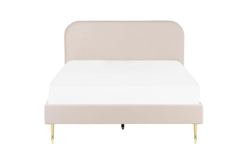 Baako Sengeramme 140x200 cm - Beige/Guld - Møbler - Senge - Sengeramme & sengestel