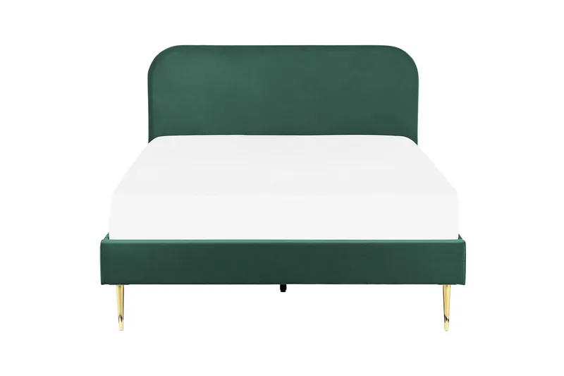 Baako Sengeramme 140x200 cm - Grøn/Guld - Møbler - Senge - Sengeramme & sengestel