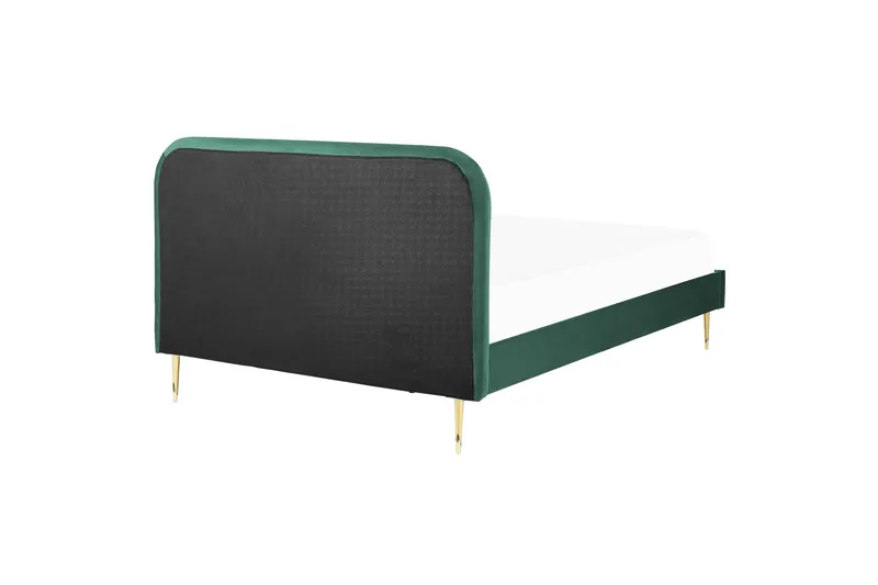 Baako Sengeramme 140x200 cm - Grøn/Guld - Møbler - Senge - Sengeramme & sengestel