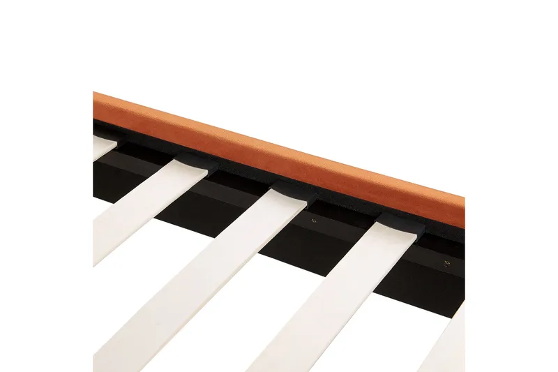 Baako Sengeramme 140x200 cm - Orange/Guld - Møbler - Senge - Sengeramme & sengestel