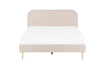 Baako Sengeramme 160x200 cm - Beige/Guld - Møbler - Senge - Sengeramme & sengestel