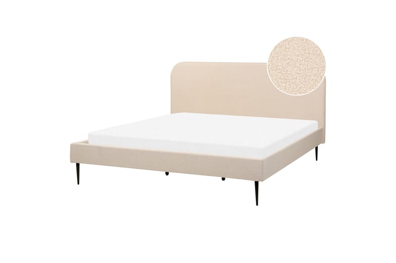 Baako Sengeramme 180x200 cm - Beige/Sort - Møbler - Senge - Sengeramme & sengestel