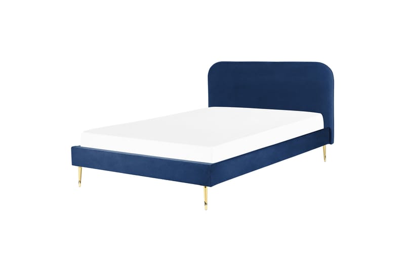 Baako Sengeramme 180x200 cm - Blå/Guld - Møbler - Senge - Sengeramme & sengestel