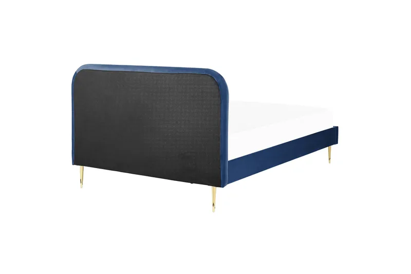 Baako Sengeramme 180x200 cm - Blå/Guld - Møbler - Senge - Sengeramme & sengestel
