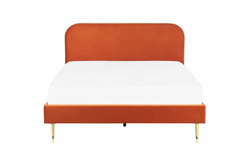 Baako Sengeramme 180x200 cm - Orange/Guld - Møbler - Senge - Sengeramme & sengestel