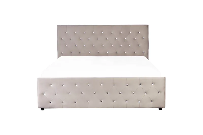 Badar Sengeramme 160x200 cm - Taupe - Møbler - Senge - Sengeramme & sengestel